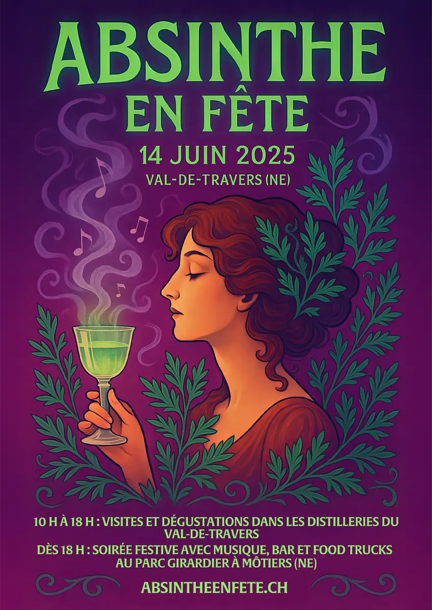 Affiche Absinthe en fête